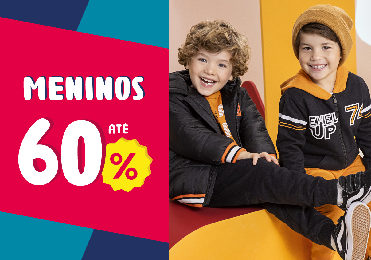 BANNER N3.b - Para Meninos até 60%off